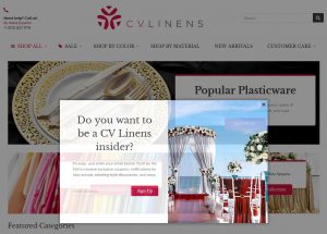 CV Linens Coupon