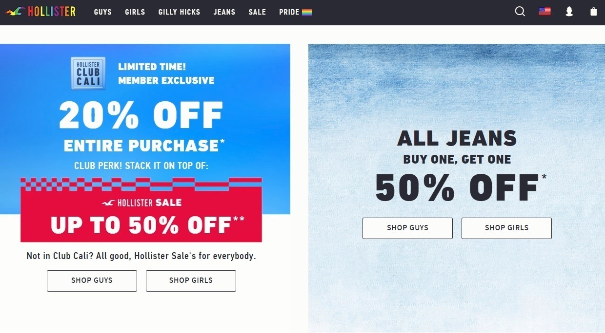 hollister 20 off entire purchase coupon