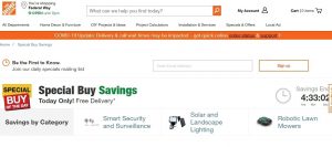 Home Depot Promo Code