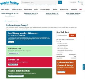 Oriental Trading Coupons