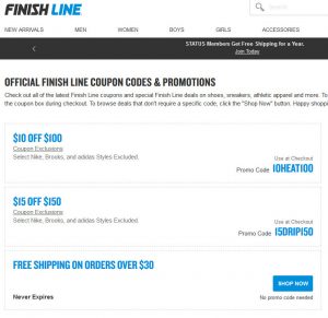 Finish Line Coupon
