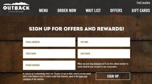 Outback Promo Code