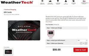 WeatherTech Coupon