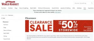 World Market Coupon