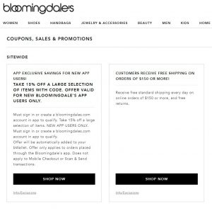 Bloomingdale's Promo Code