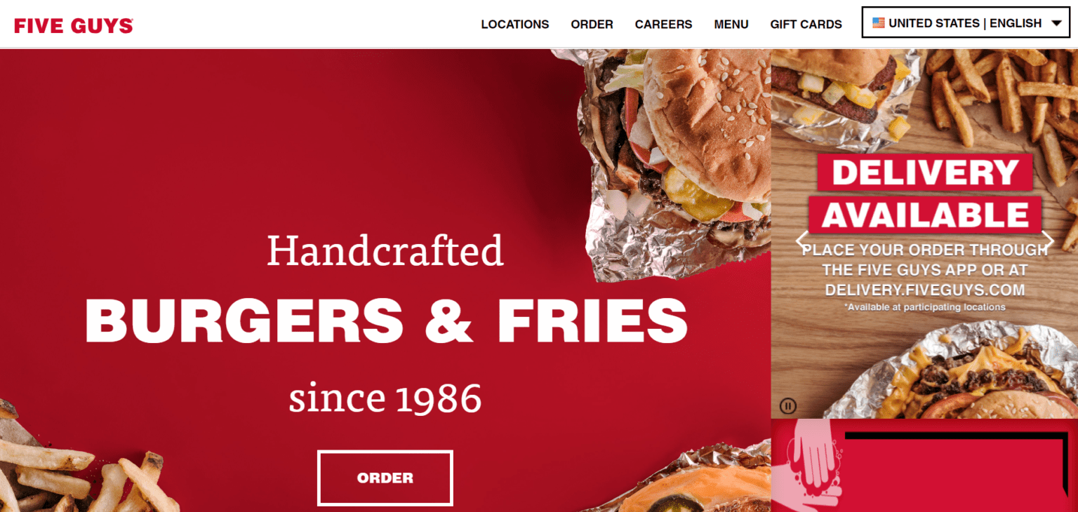 Top Five Guys Coupons Promo Codes