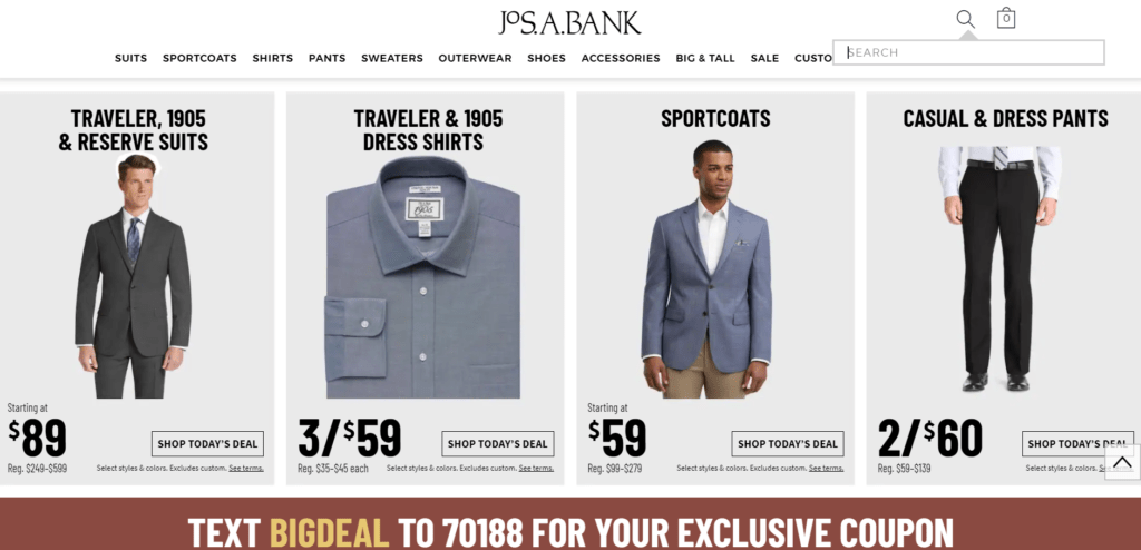 Jos a Bank Promo Code