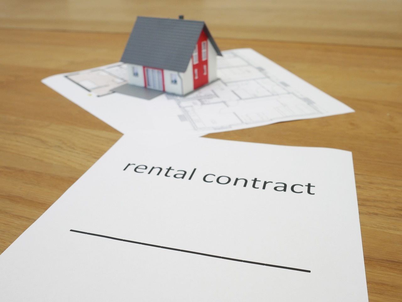 image showing a rental contract of an investment property
