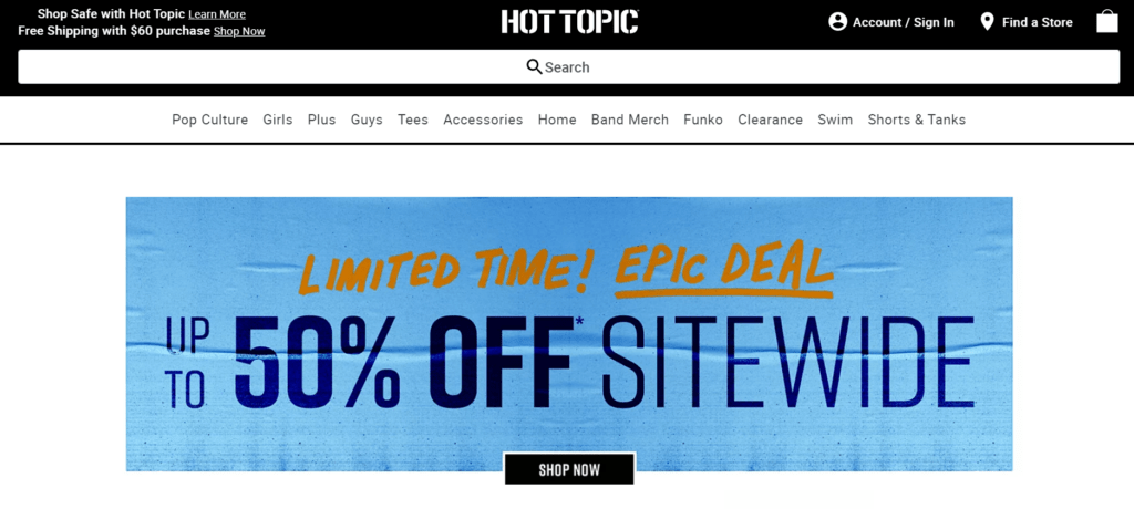 hot topic black friday