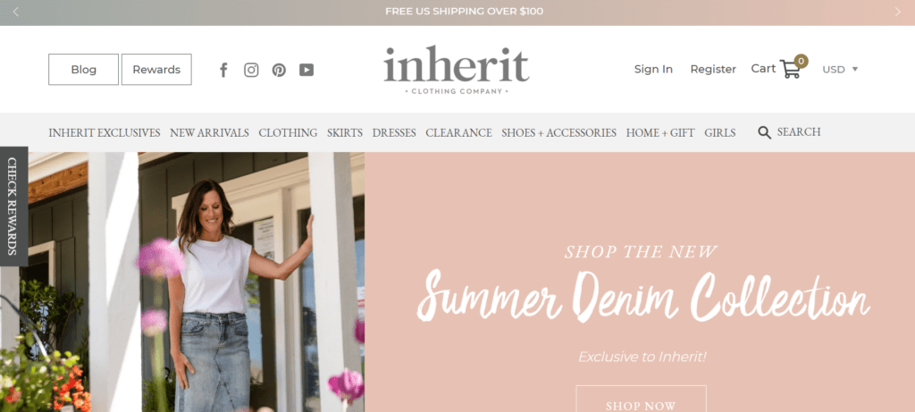 inherit clothing