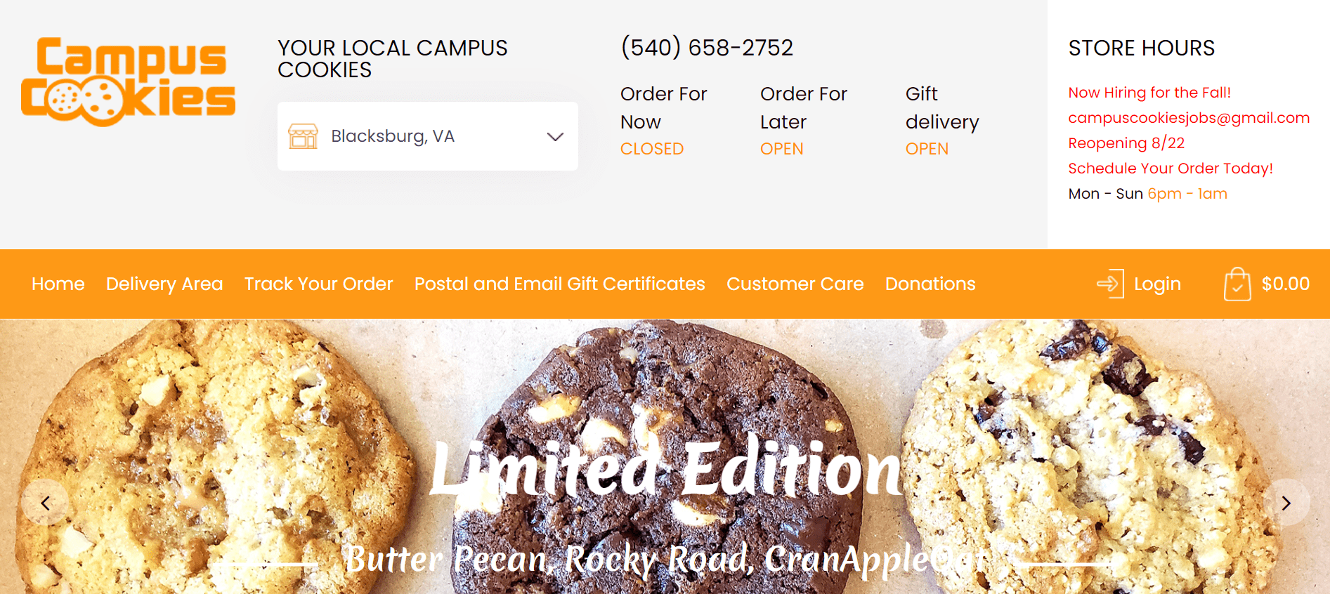 Top Campus Cookies Coupon & Promo Codes
