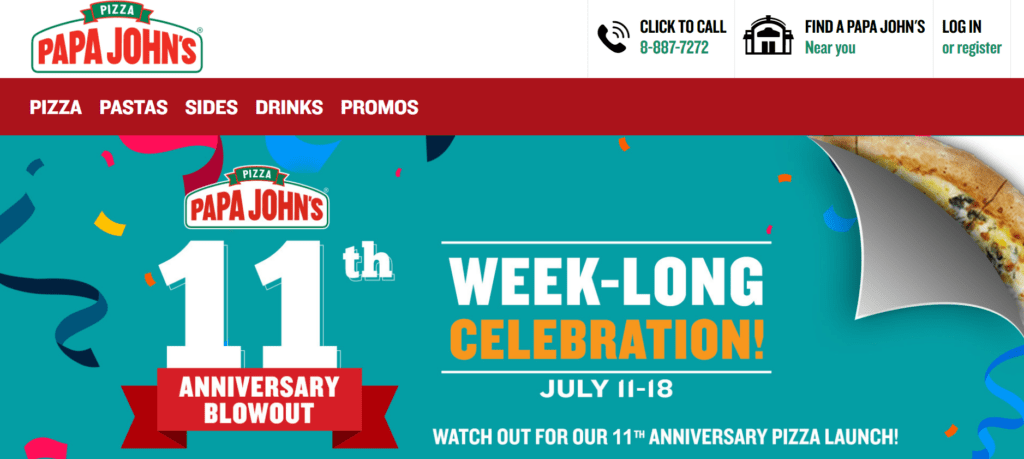 papa john's phone number