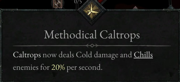 Diablo 4 Methodical Caltrops